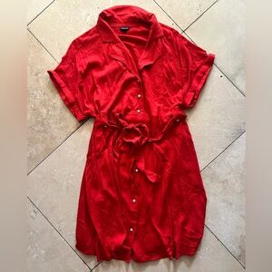 Torrid Vibrant Red Collared Top